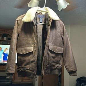 Leather coat size 12/14 boys. Class Club
